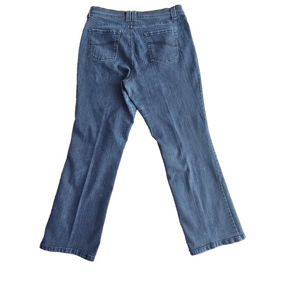 Charter Club Jeans Women's Size 12S (W36 L29) Curvy Bootcut Dark Wash Slimming - Picture 3 of 16